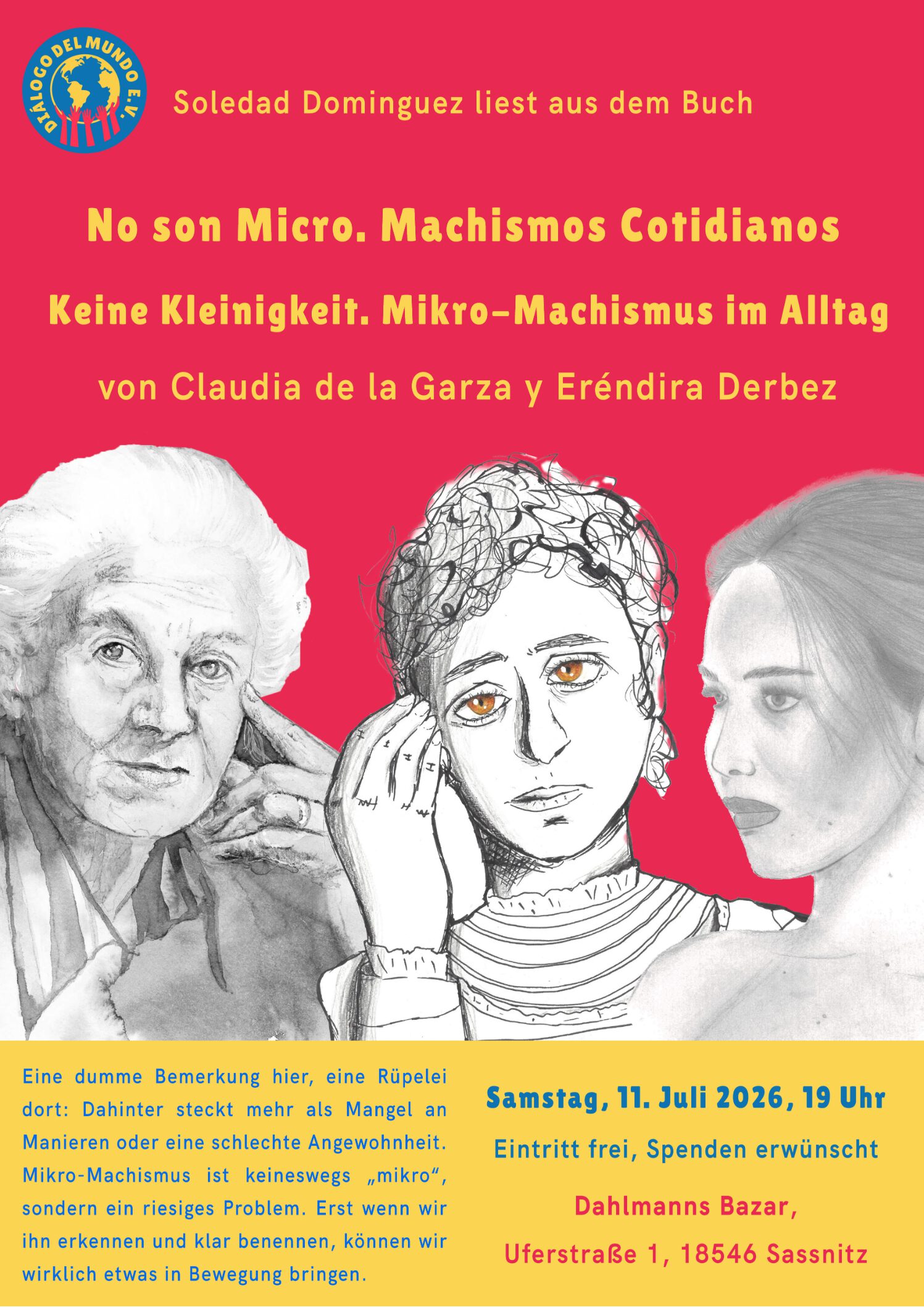 Vortrag und Lesung mit Soledad Dominguez